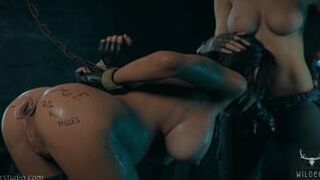 Captivating 3D Animation Lara's Journey as a Lesbian Sex Slave
