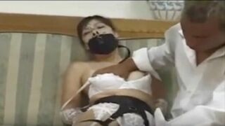 chinese amateur bdsm Asian lady restrained in explicit content