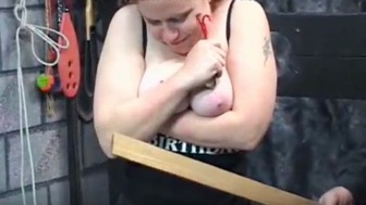 Ample-breasted mature woman engages in amateur bondage escapades with hardcore mature intensity