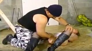 Mature Torture Features Submissive Role of Brunette in Stockings on BDSM Tube