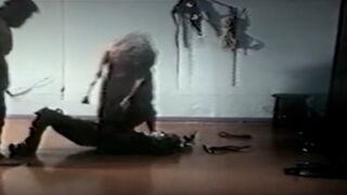 Punishment in bdsm Hot slaves endure spanking while watching the vintage camera